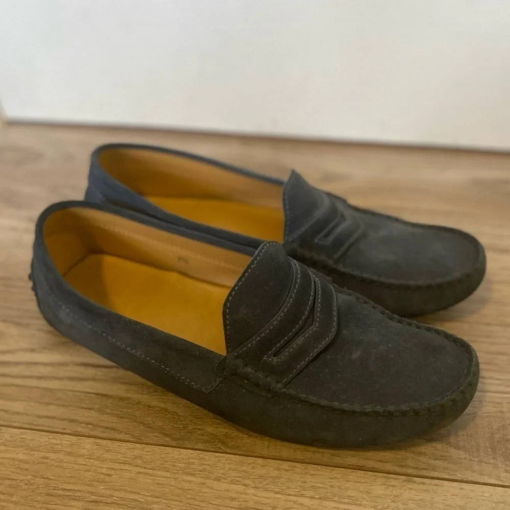 Tods blue suede